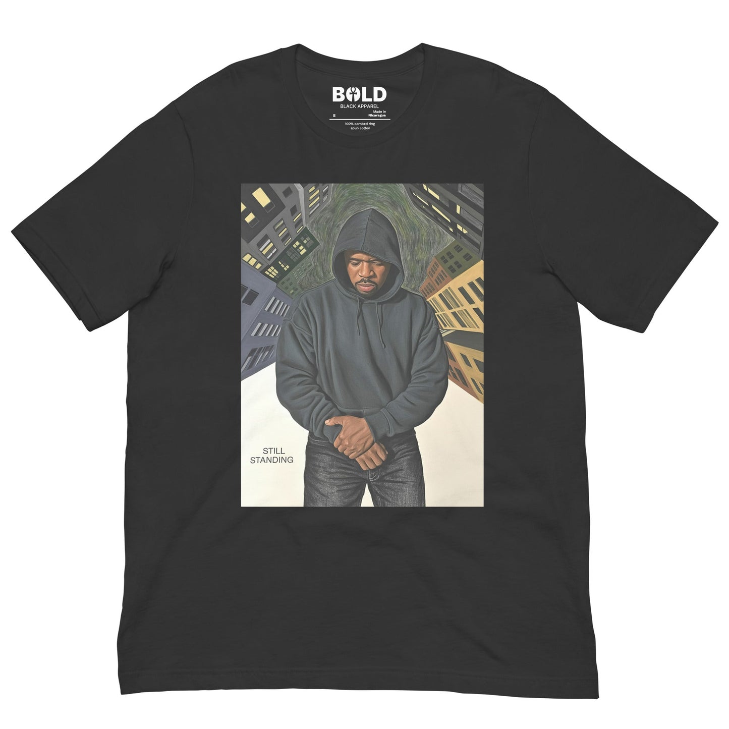 Still Standing T-Shirt - Bold Black Apparel