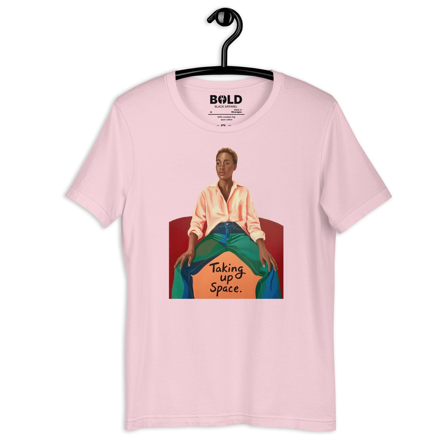 Taking Up Space T-Shirt - Bold Black Apparel