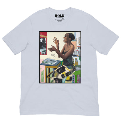 Talking with Her Hands T-Shirt - Bold Black Apparel
