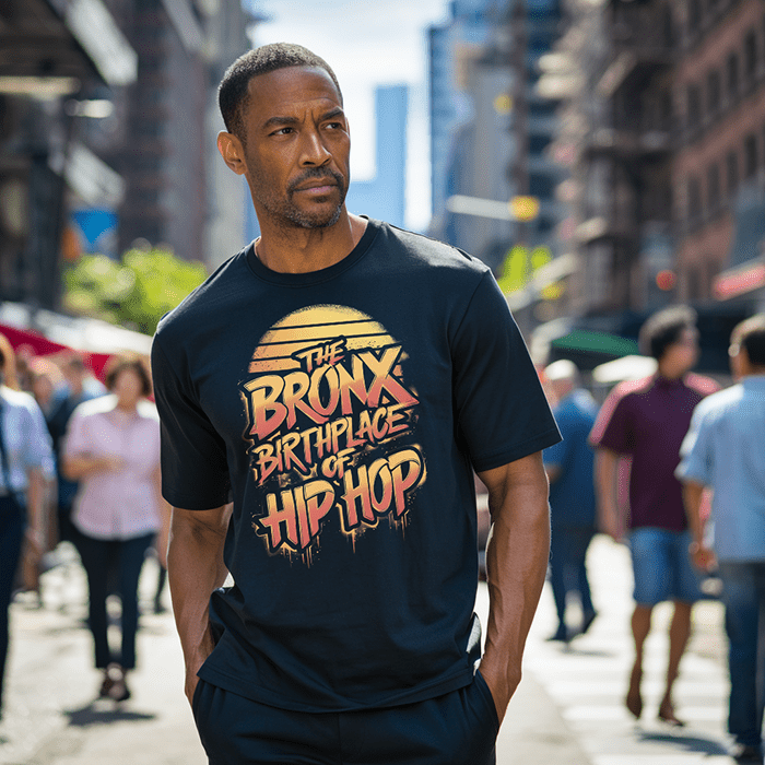 The Bronx Birthplace of Hip-Hop T-Shirt - Bold Black Apparel