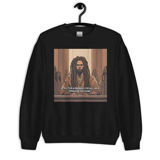 The Concept of Justice & Fairness Crewneck - Bold Black Apparel