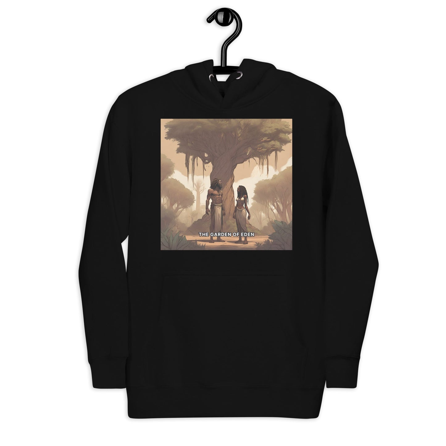 The Garden of Eden Premium Hoodie - Bold Black Apparel