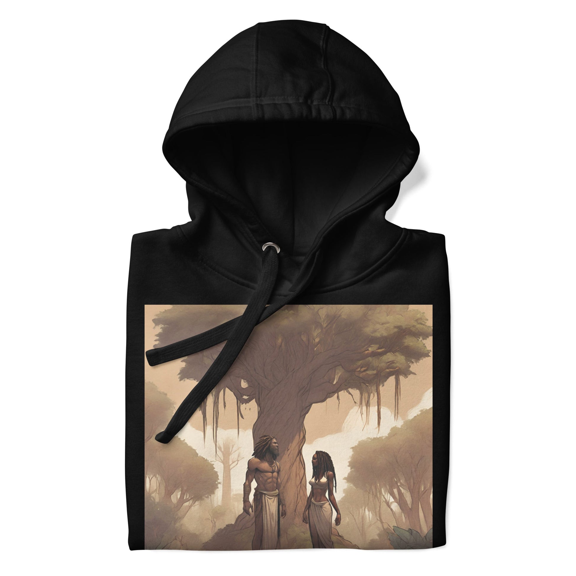 The Garden of Eden Premium Hoodie - Bold Black Apparel