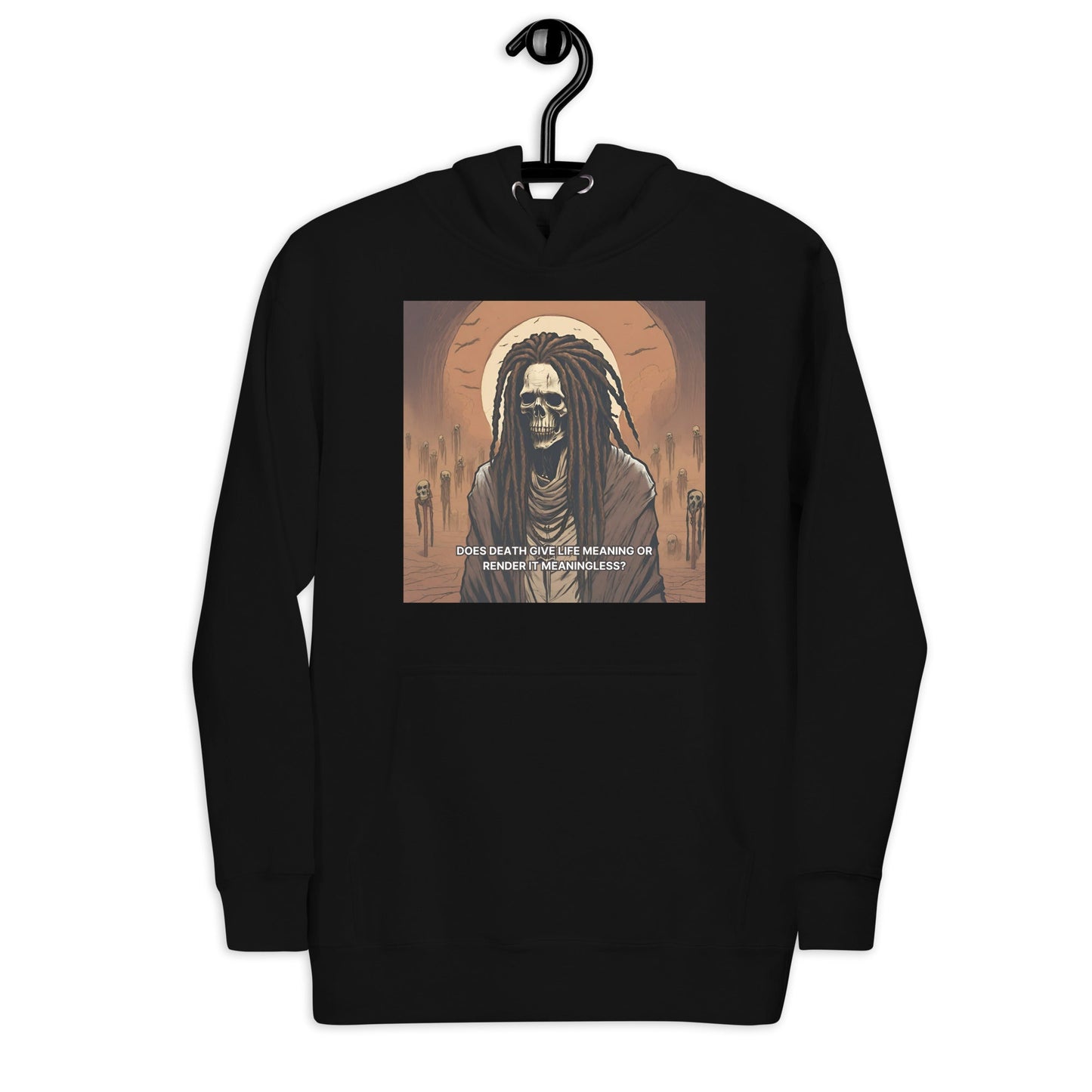 The Philosophy of Death & Mortality Premium Hoodie - Bold Black Apparel