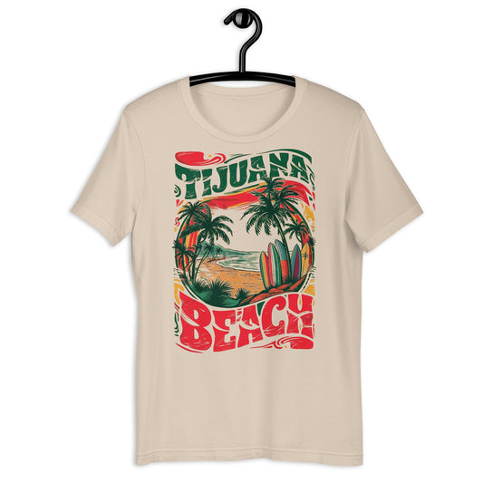 Tijuana Beach T-Shirt - Bold Black Apparel