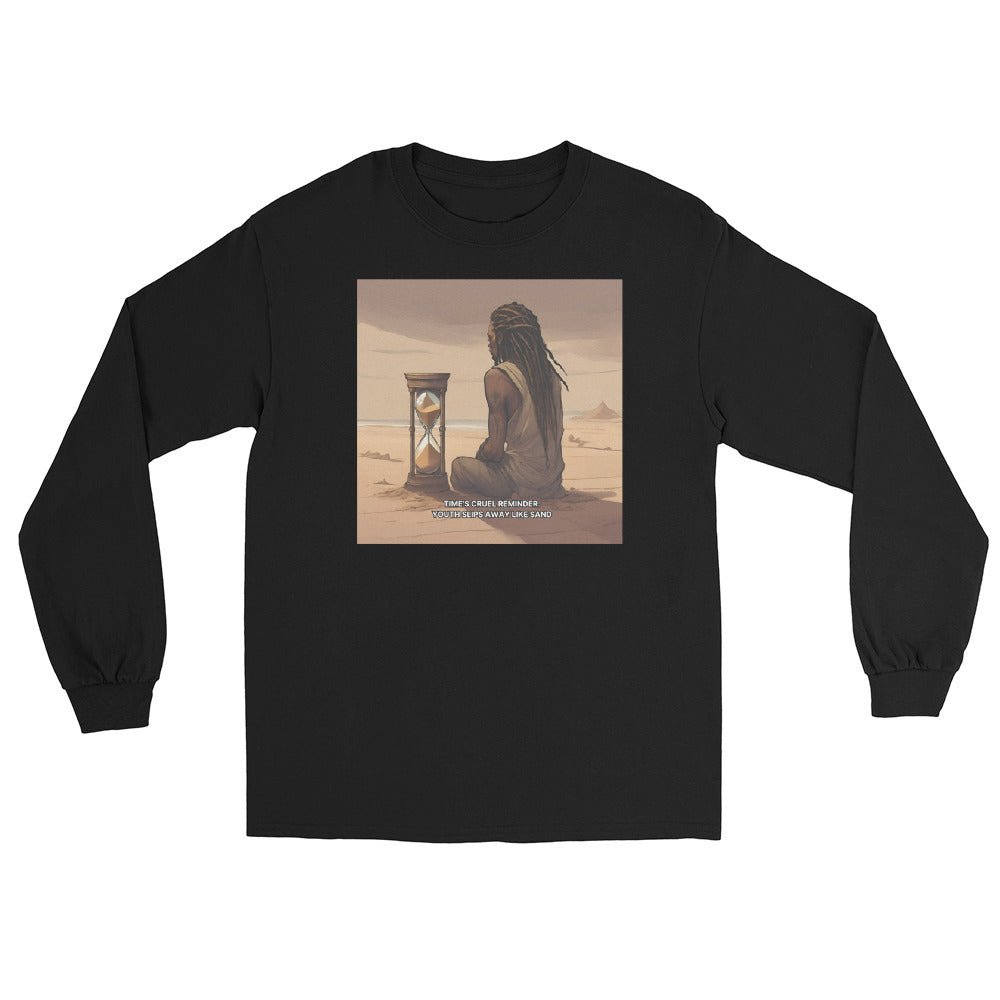 Time’s Cruel Reminder Long Sleeve - Bold Black Apparel