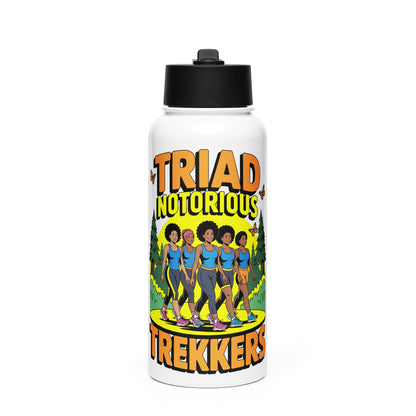 Triad Notorious Trekkers Hike Stainless Steel Water Bottle - Bold Black Apparel