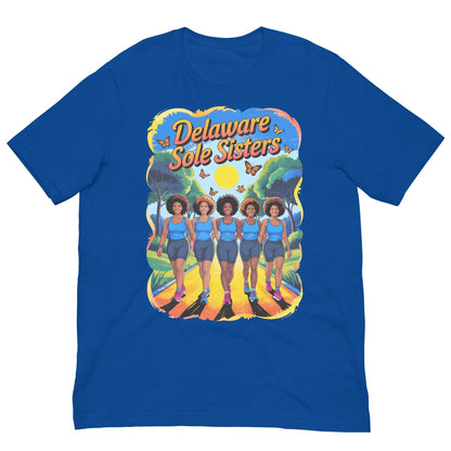 Unisex Delaware Sole Sisters Trail T-Shirt - Bold Black Apparel