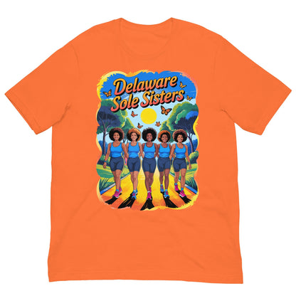Unisex Delaware Sole Sisters Trail T-Shirt - Bold Black Apparel