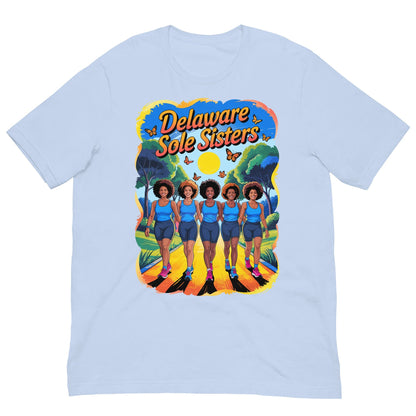 Unisex Delaware Sole Sisters Trail T-Shirt - Bold Black Apparel