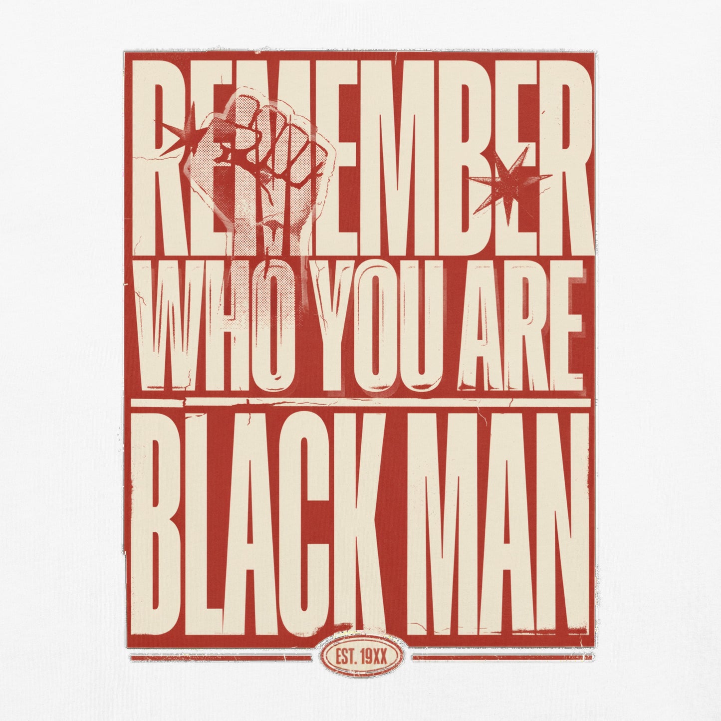 Remember Who You Are Black Man Heavyweight T-Shirt