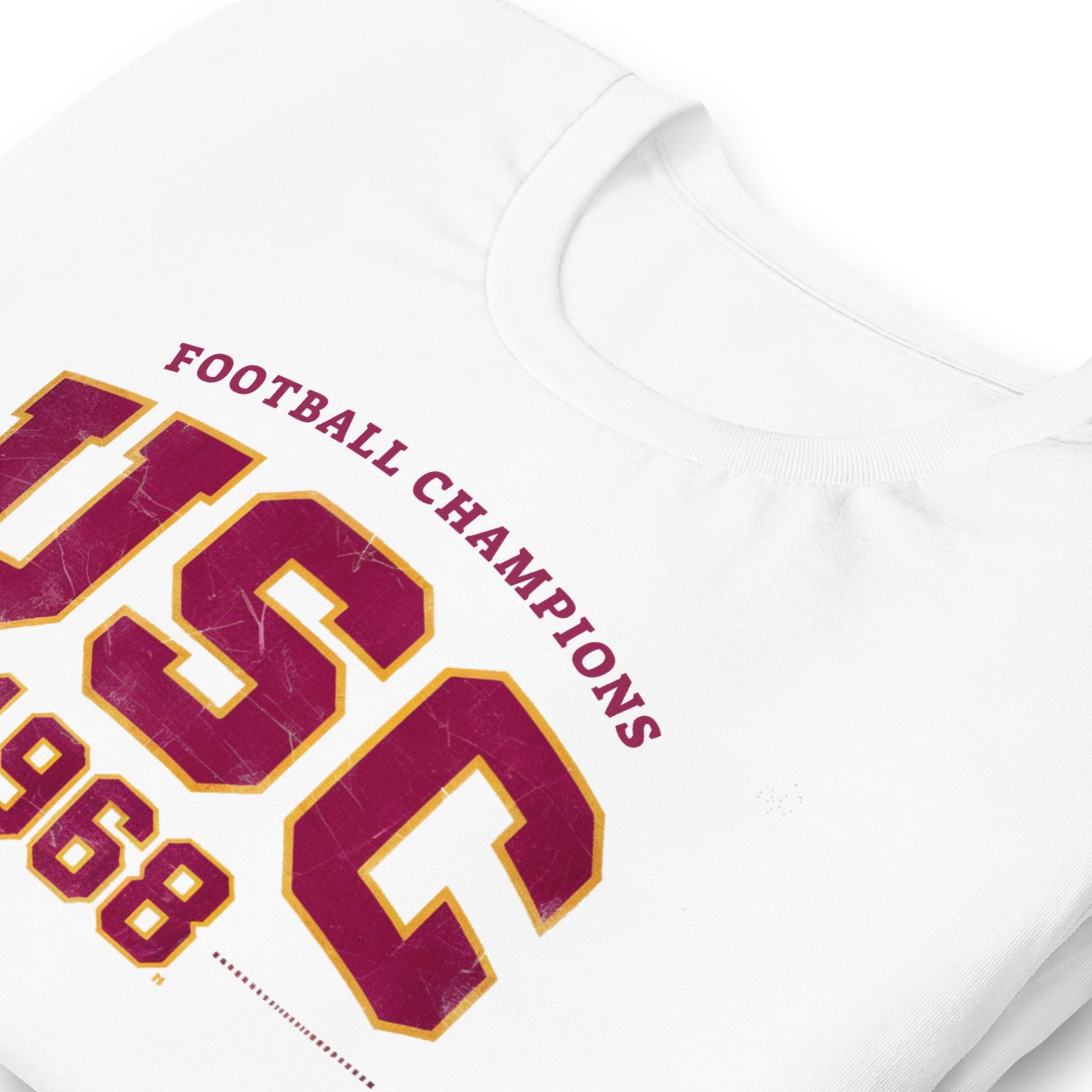 USC 1968 Football Champions T-Shirt - Bold Black Apparel