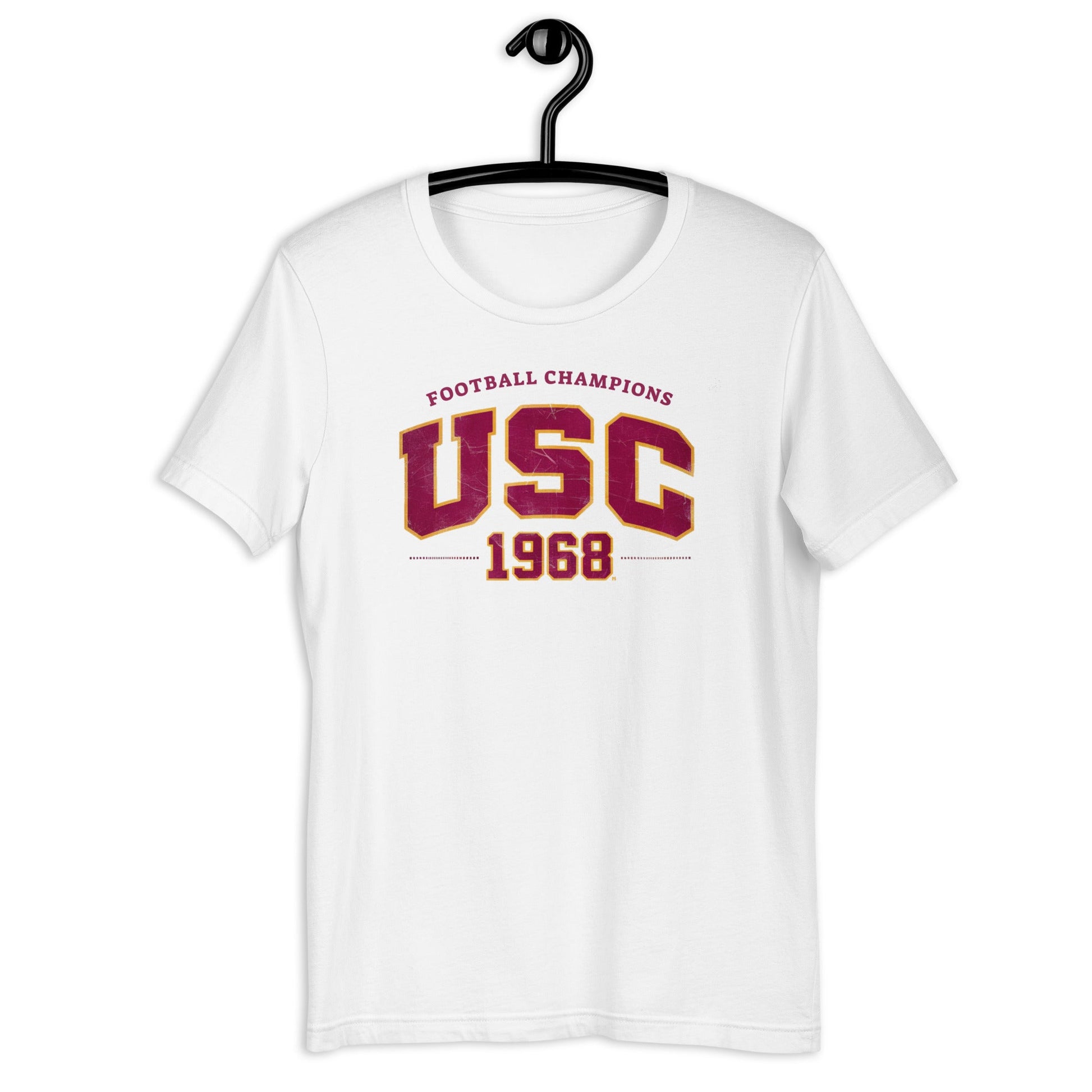 USC 1968 Football Champions T-Shirt - Bold Black Apparel