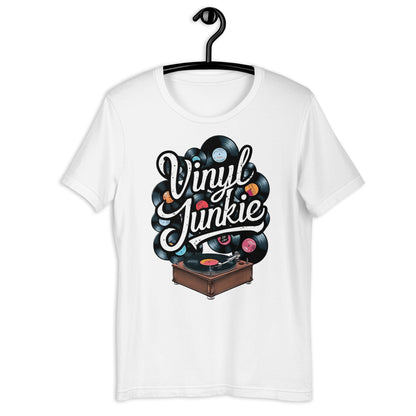 Vinyl Junkie T-Shirt - Bold Black Apparel