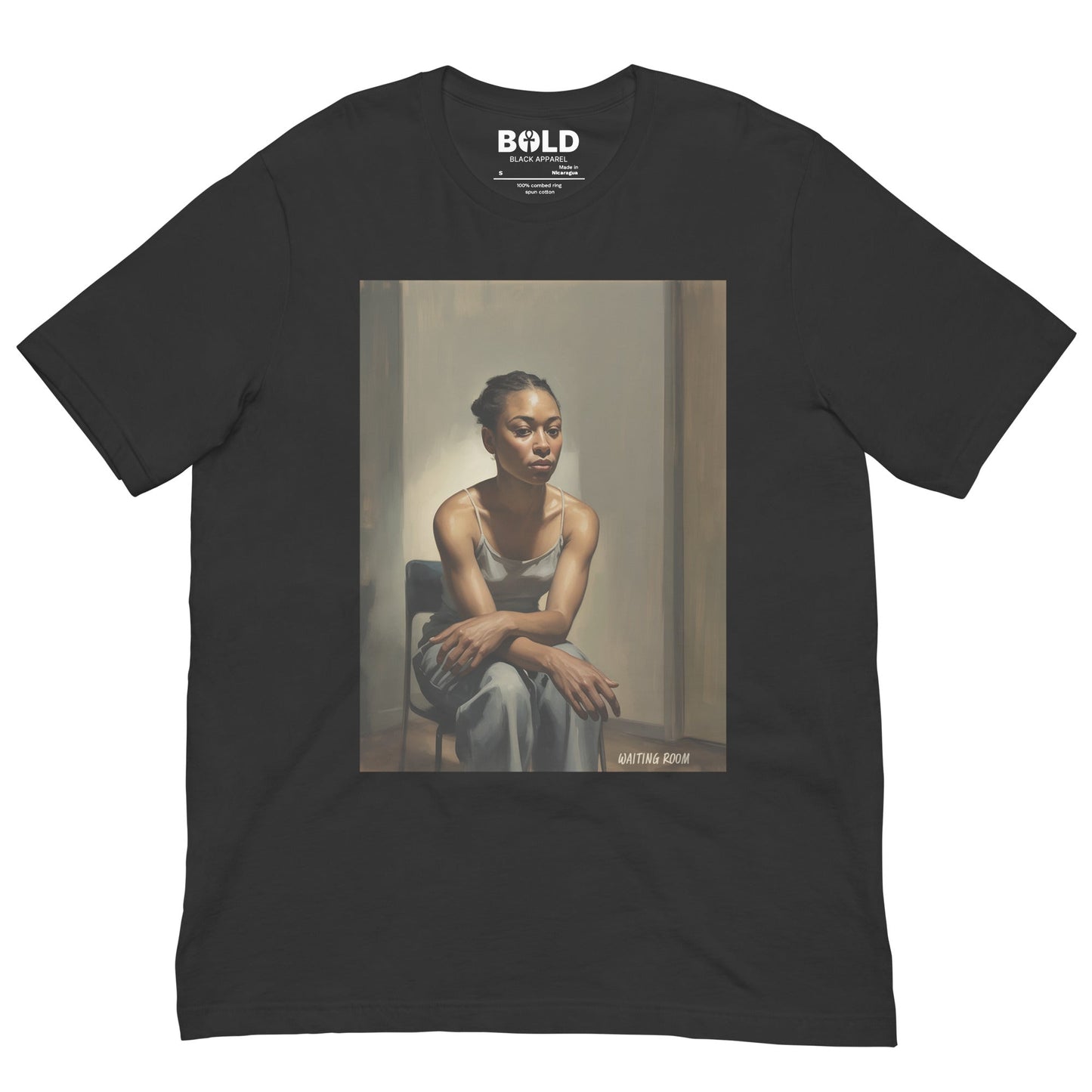 Waiting Room T-Shirt - Bold Black Apparel