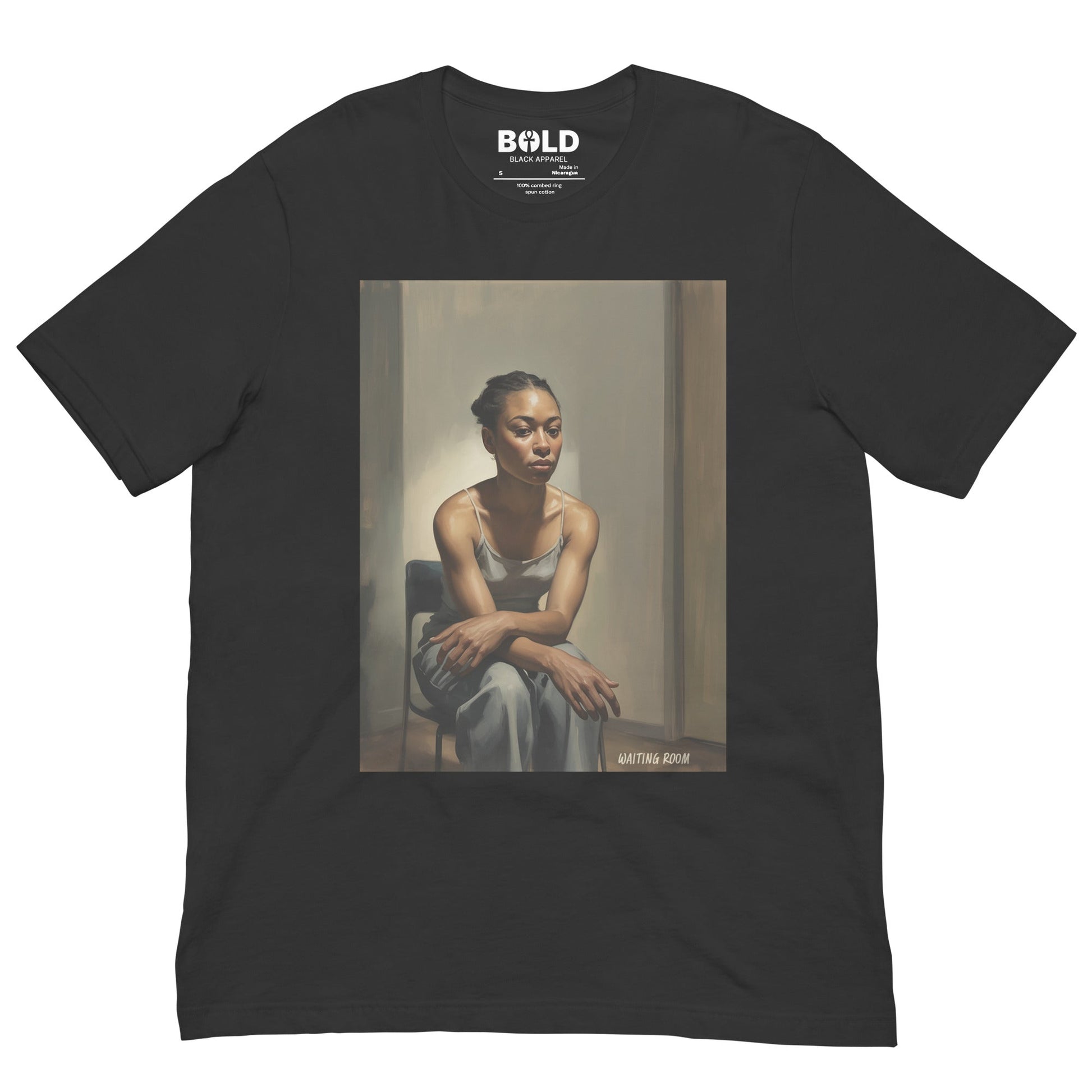 Waiting Room T-Shirt - Bold Black Apparel
