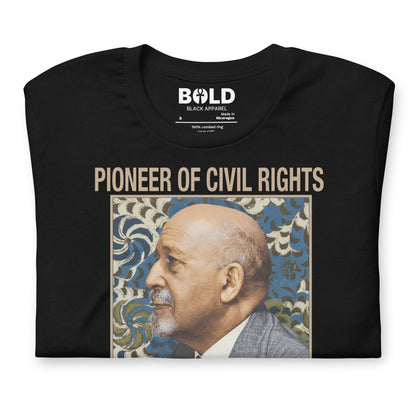 W.E.B. Du Bois Portrait T-Shirt - Bold Black Apparel