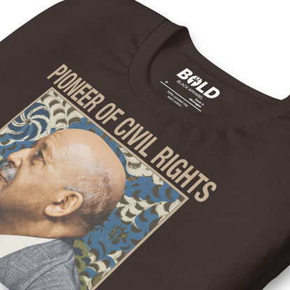 W.E.B. Du Bois Portrait T-Shirt - Bold Black Apparel