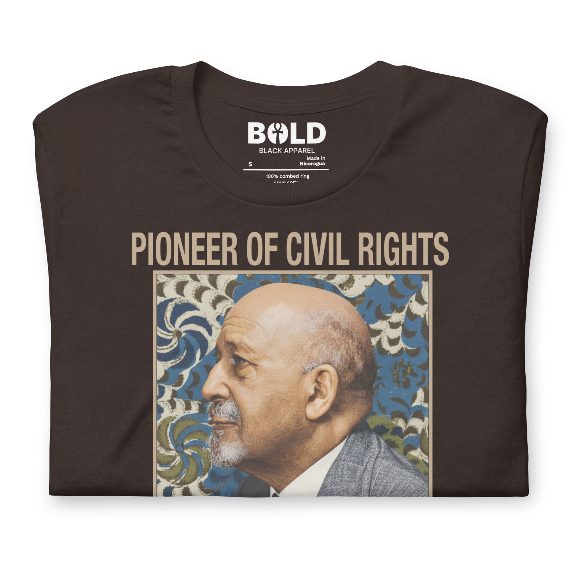 W.E.B. Du Bois Portrait T-Shirt - Bold Black Apparel