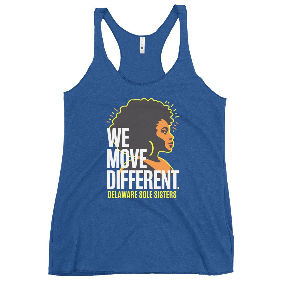 Women's Delaware Sole Sisters Move Different Tank - Bold Black Apparel