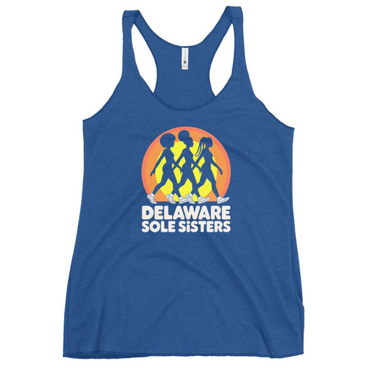 Women's Delaware Sole Sisters Sun Tank - Bold Black Apparel