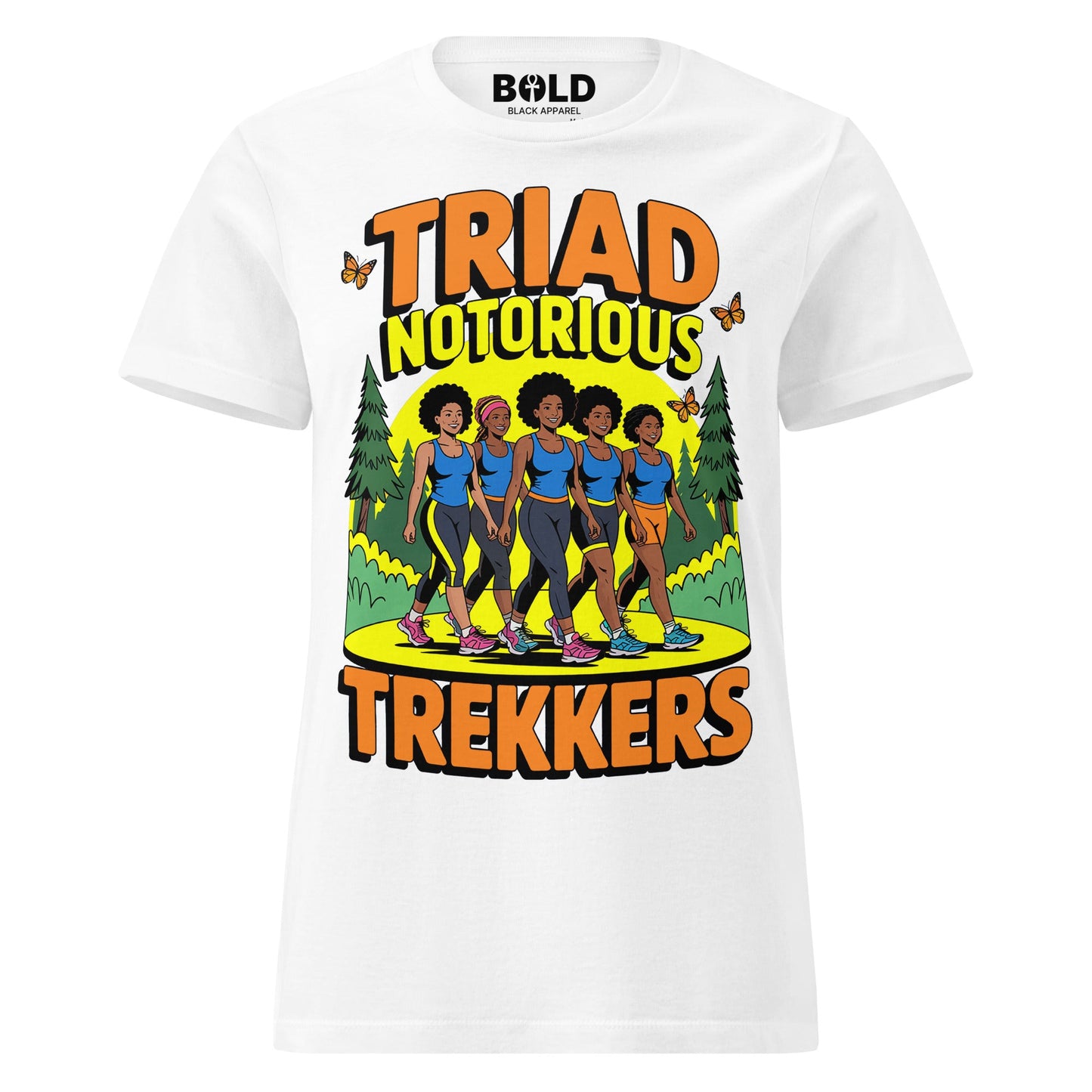 Women’s Triad Notorious Trekkers Hike T-Shirt - Bold Black Apparel