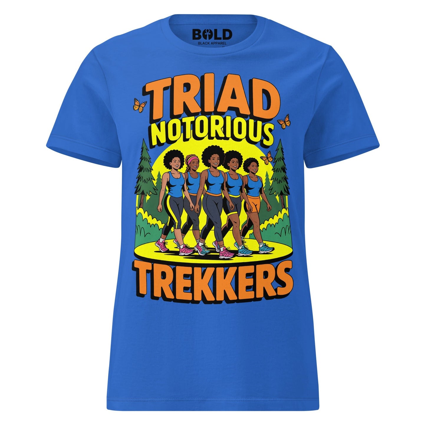 Women’s Triad Notorious Trekkers Hike T-Shirt - Bold Black Apparel